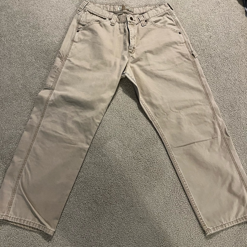 Men’s Lee carpenter jeans-Khaki/cream color